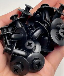 [30 Psc] Universal Car Bumper Rivet Push Pin Clips